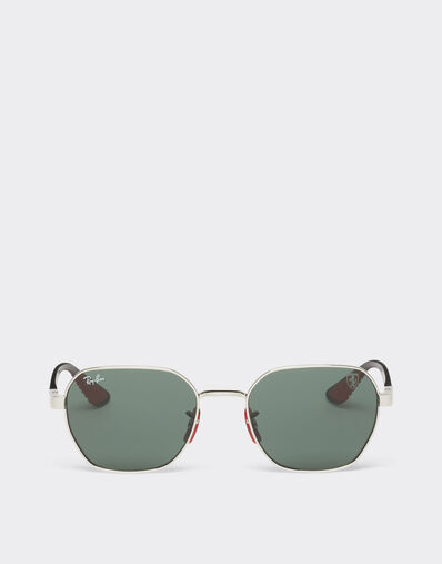 Ferrari Ray-Ban for Scuderia Ferrari 0RB3794M metal sunglasses with dark green lenses Black Matt F1257f