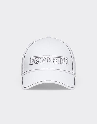 Ferrari Baseball cap with Ferrari logo Optical White 49116f