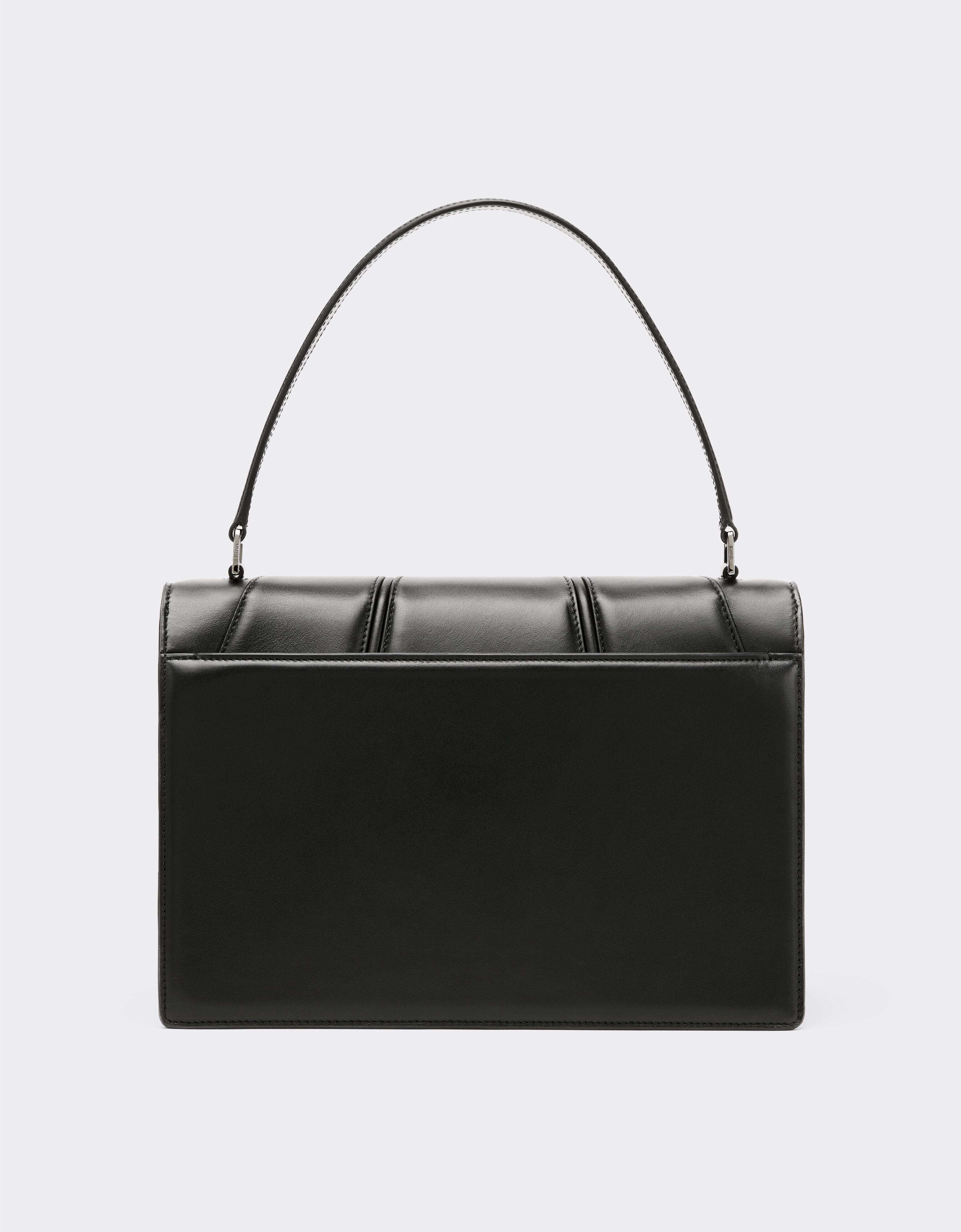 Ferrari Crossbody bag in smooth leather with 3D motifs Black 20324f