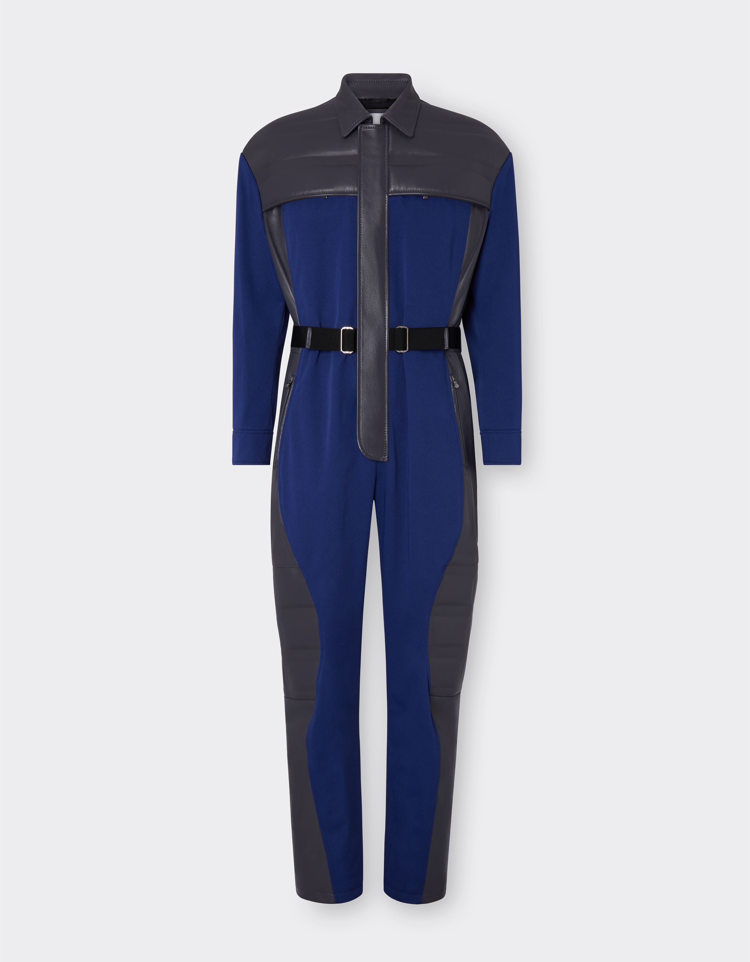 Ferrari Ferrari suit in nylon and leather Blu Scozia 47525f
