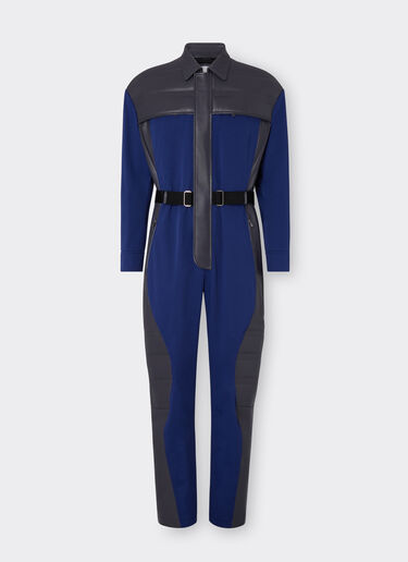 Ferrari Tuta Ferrari Suit in nylon e pelle Blu Scozia 47525f