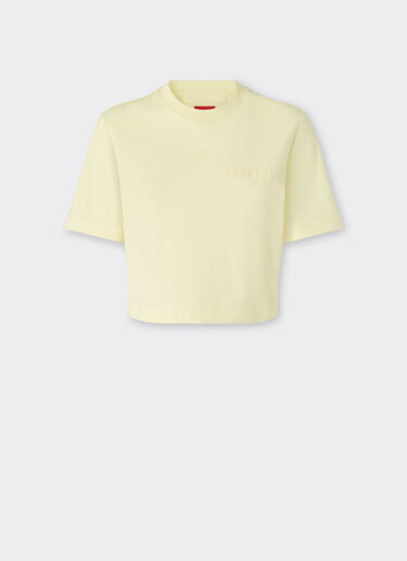 Ferrari Camiseta corta de algodón Giallo Iris 51094f