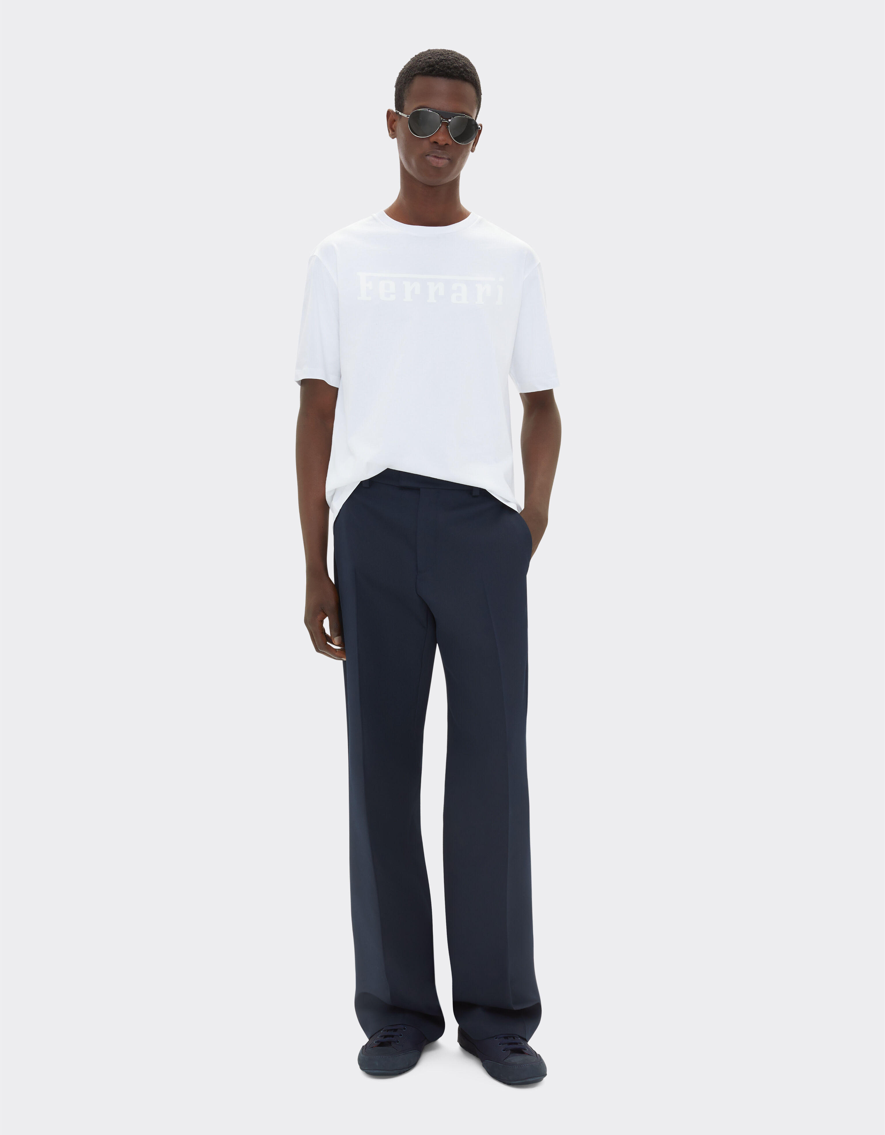 Ferrari Cotton T-shirt with Ferrari logo Optical White 21179f