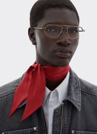 Ferrari Mini shelley in silk twill Maison Red 50389f