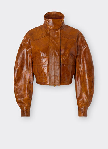 Ferrari Blouson bombardier en cuir de ronce Cuir 22358f