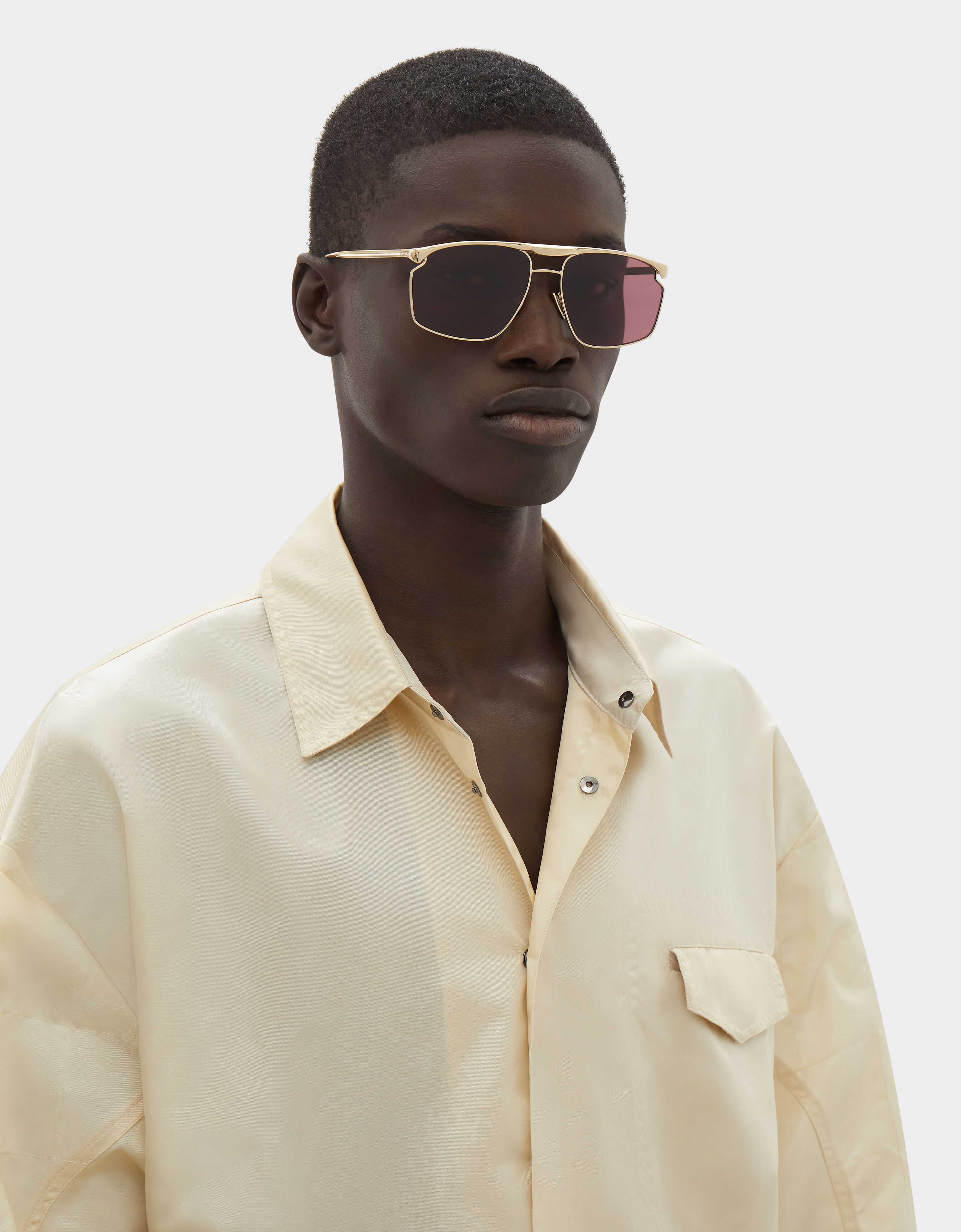 Ferrari Ferrari sunglasses in gold-tone metal with exclusive Contrast Pro™ lenses Gold F1537f