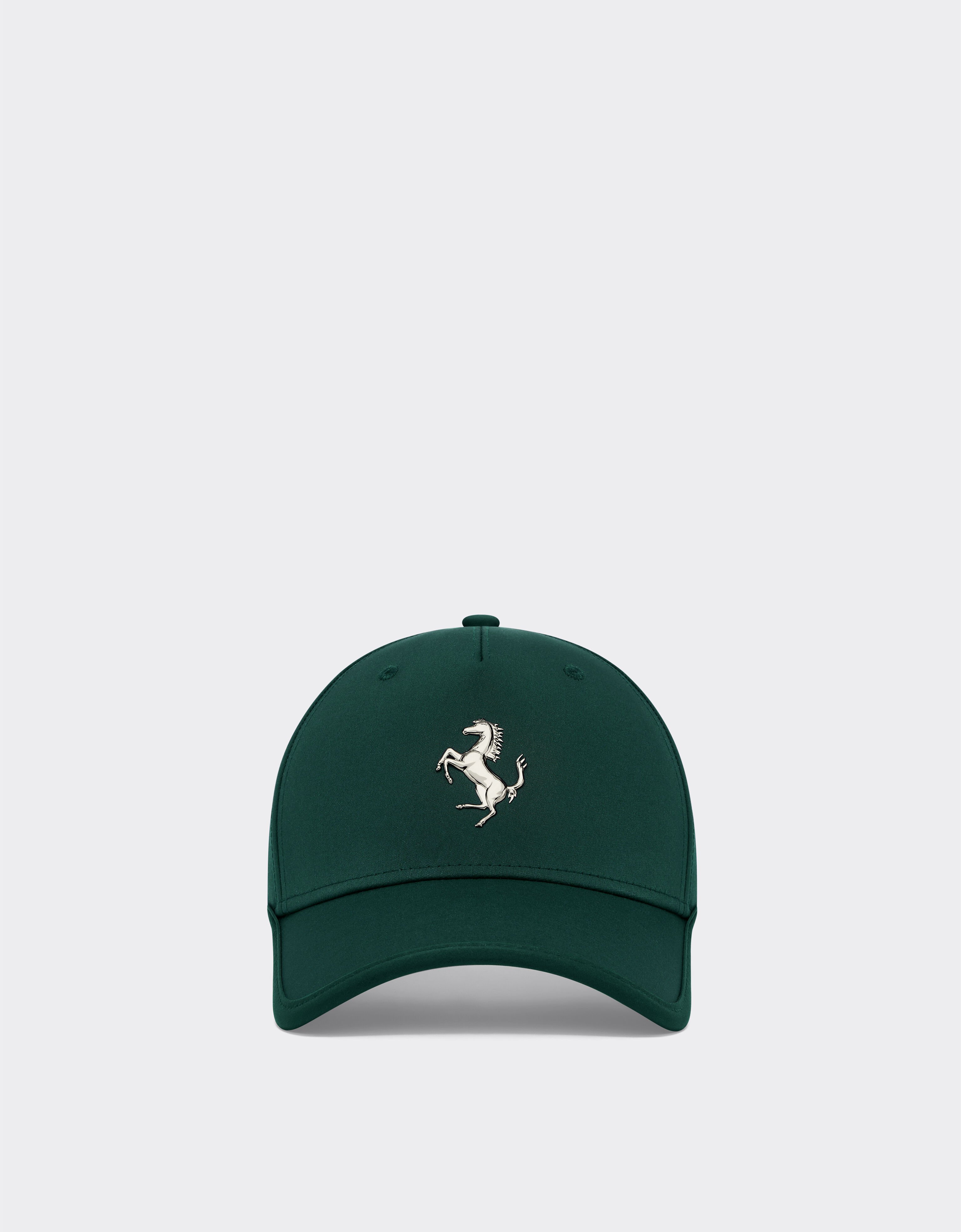 Ferrari Baseballkappe mit tänzelndem Pferd aus Metall Ficus Green 20815f