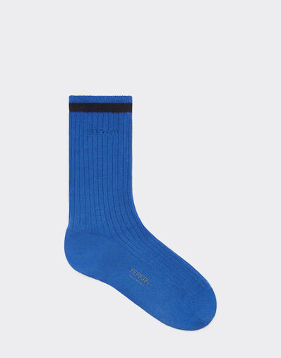 Ferrari Cotton socks with jacquard logo Navy 22314f