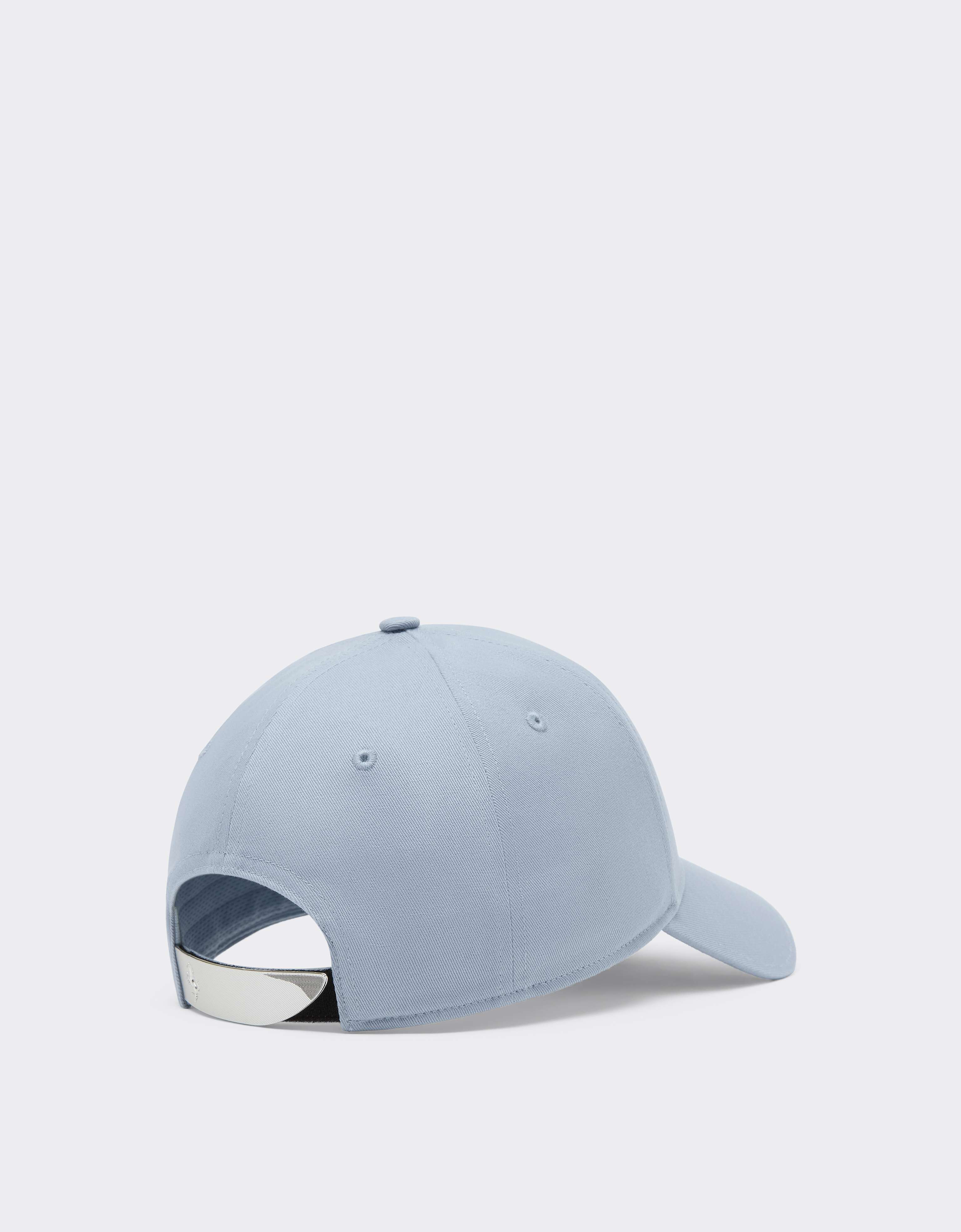 Gorra de béisbol de sarga de algodón Ferrari Gorra de béisbol de sarga de algodón Powder Blue CANCP0007WCO0004f