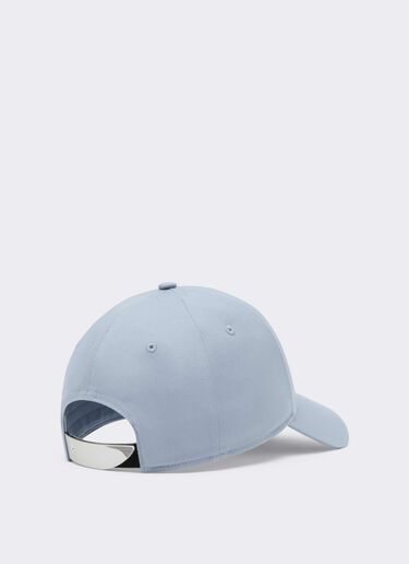 Gorra de béisbol de sarga de algodón Ferrari Gorra de béisbol de sarga de algodón Powder Blue CANCP0007WCO0004f