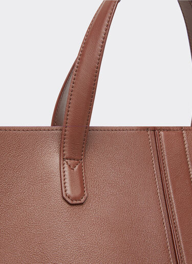 Ferrari Tote Tasche aus glattem Nappaleder Lederfarben 21979f