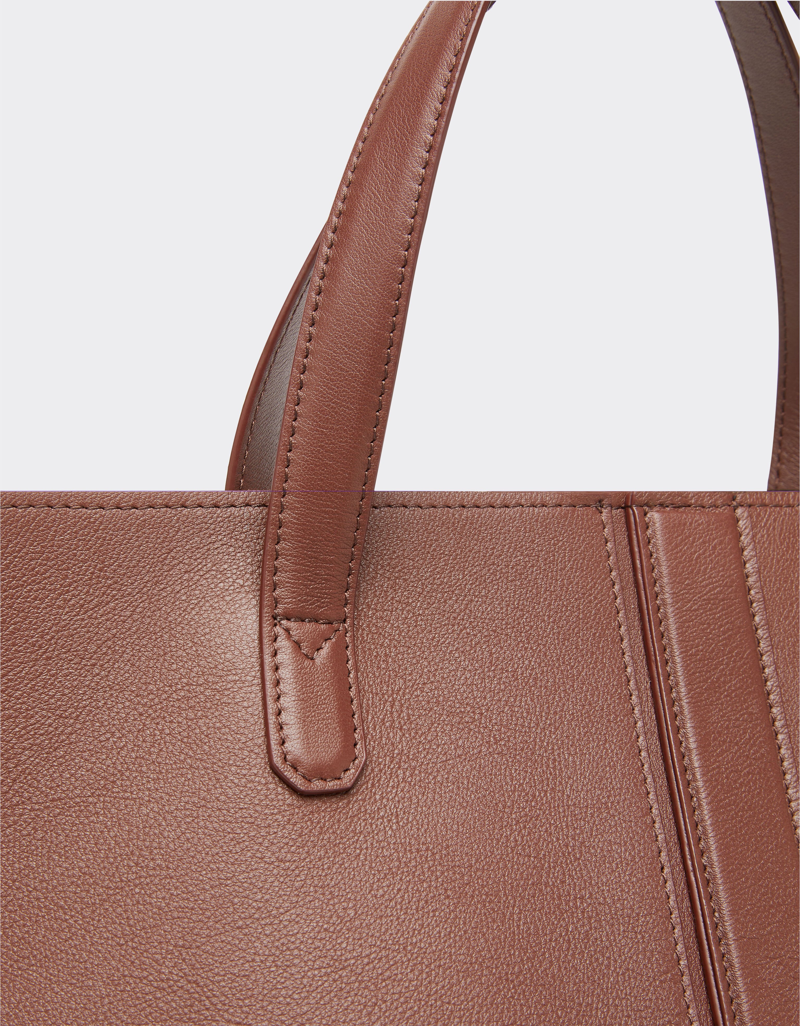Ferrari Tote Tasche aus glattem Nappaleder Lederfarben 21979f