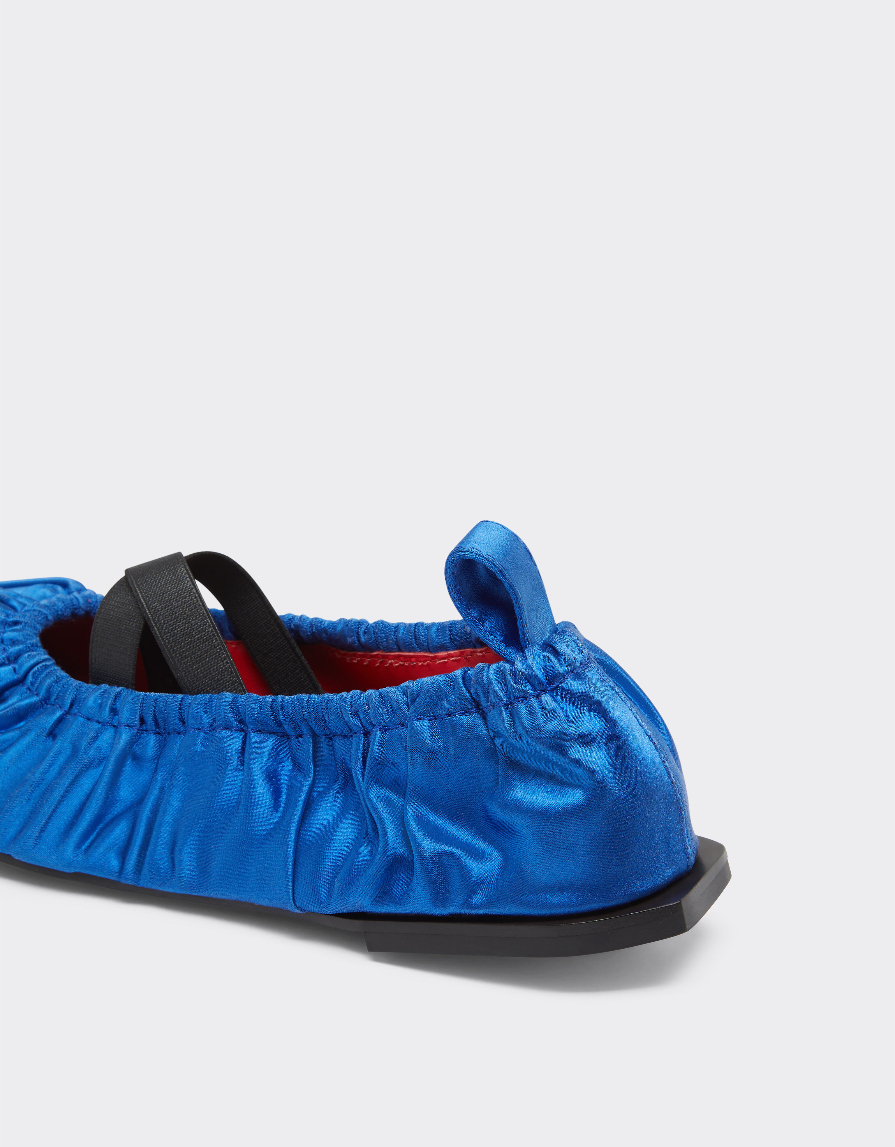 Ferrari Ballet flats in satin Klein Blue 22064f