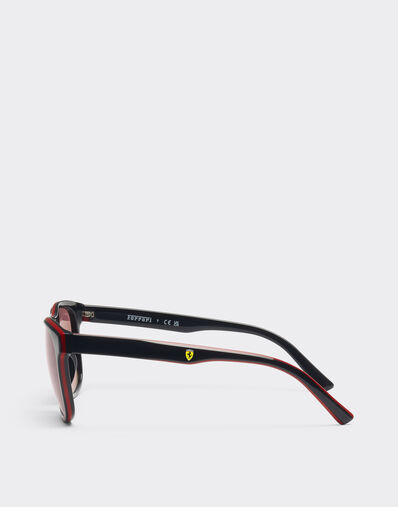 Ferrari Ray-Ban for Scuderia Ferrari 0FZ6020 en acetato negro brillante con lentes exclusivas Contrast Pro™ Rosso LY0SG1413EXT0001f