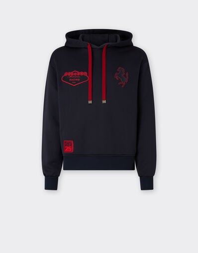 Ferrari Cotton blend hoodie Navy 51021f