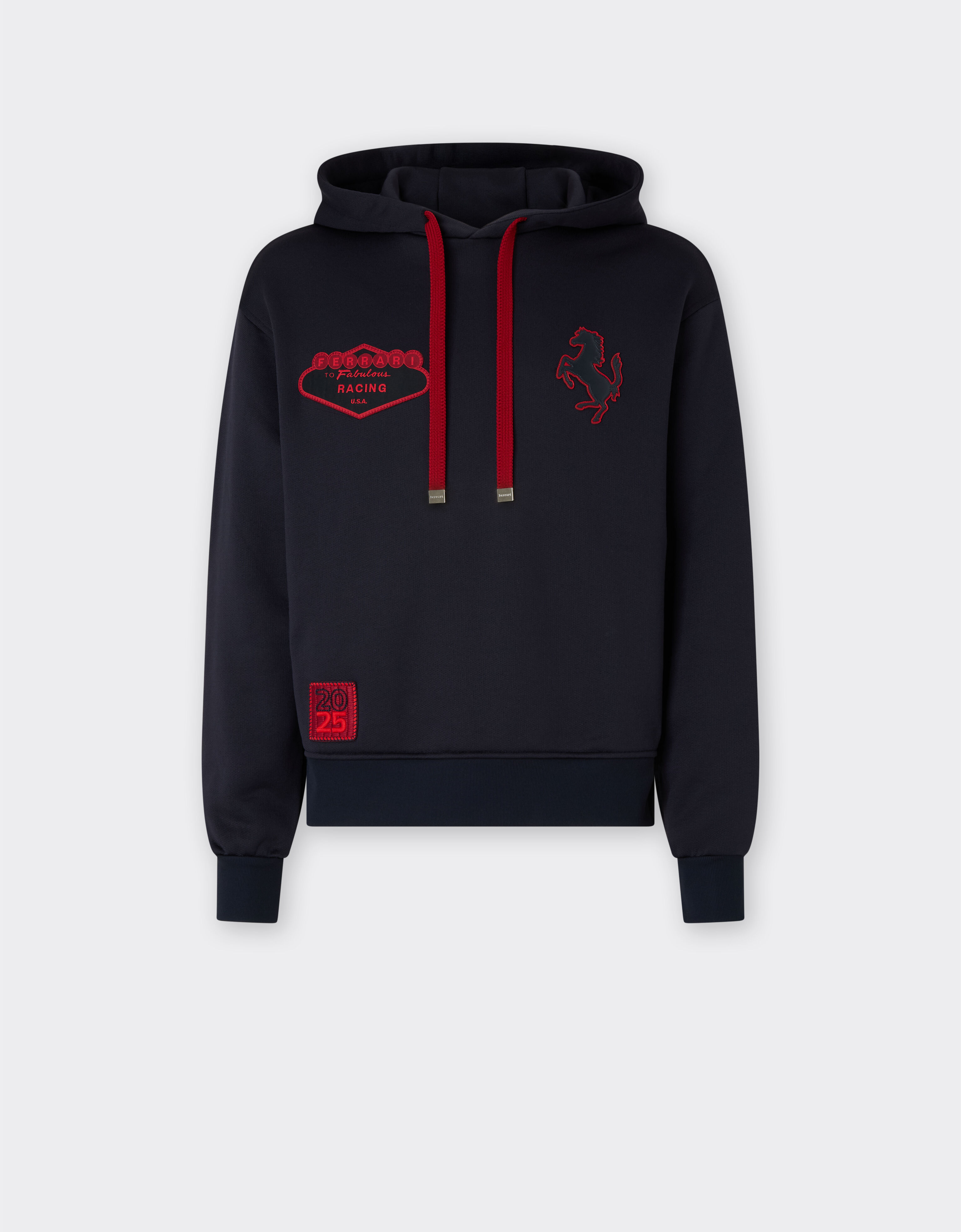 Ferrari Cotton blend hoodie Navy 51021f