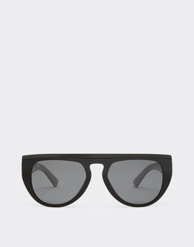Ferrari Ferrari sunglasses in black acetate with polarised mirror lenses Black Matt F1251f