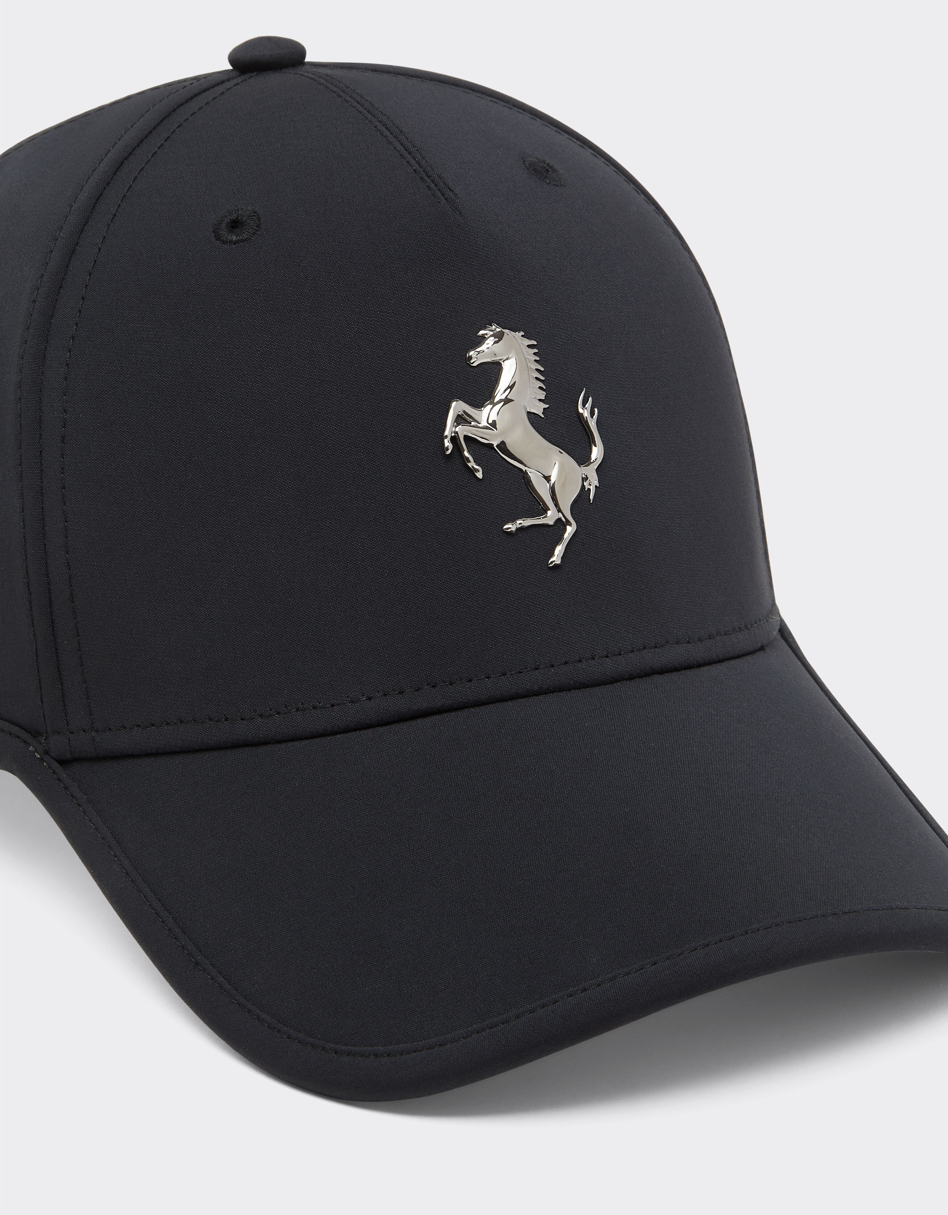 Ferrari Baseball cap with metal Prancing Horse detail Black 20815f