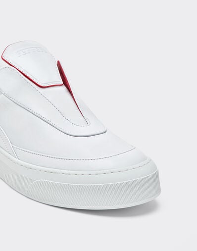 Ferrari Zapatillas de napa con logotipo en relieve Bianco Ottico CSMSN0001XL00004f