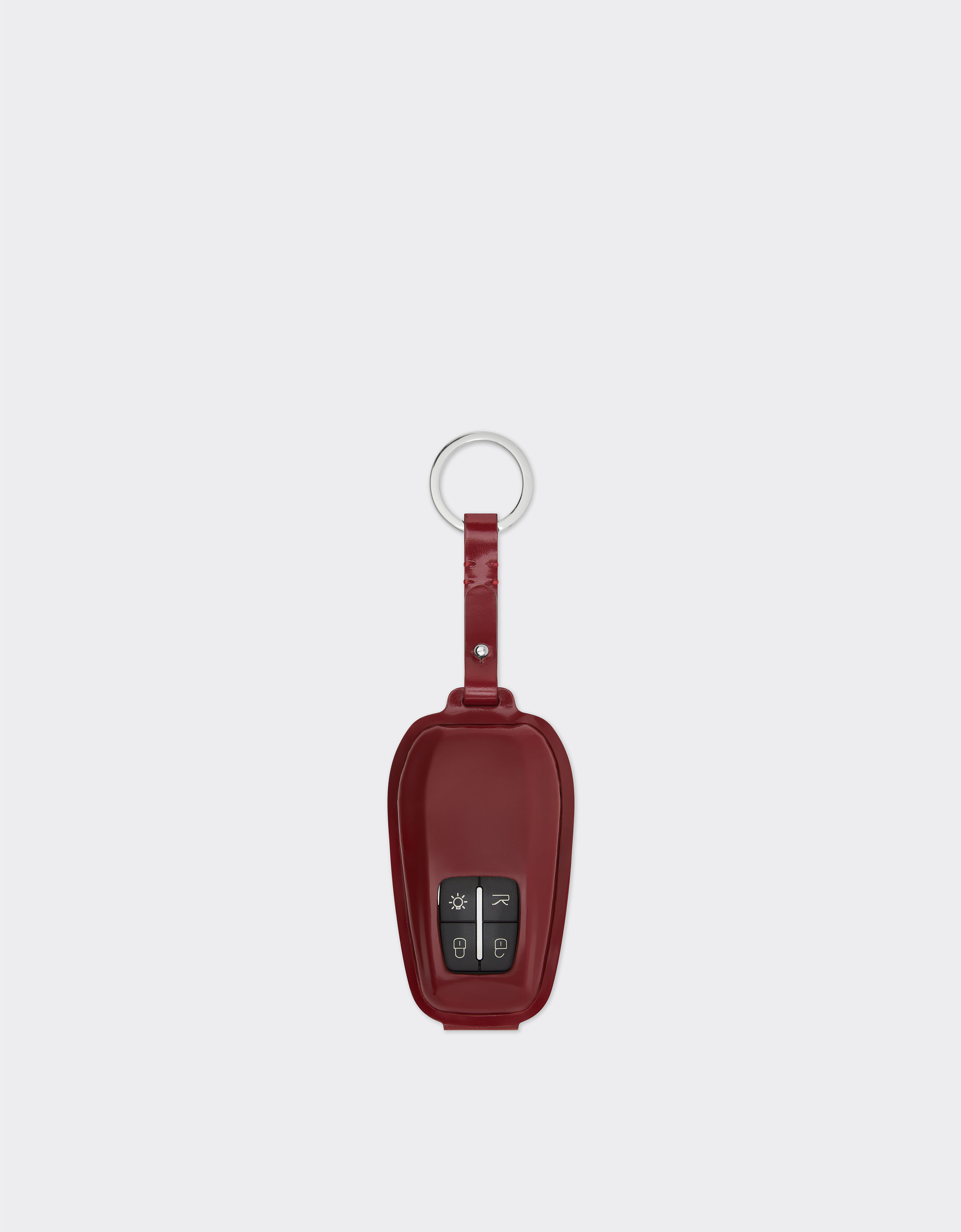 Ferrari Ferrari keychain in shiny leather Cherry 49238f