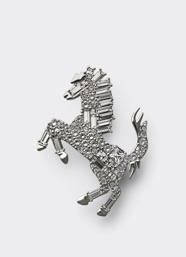 Prancing Horse Rhinestone Brooch Ferrari Prancing Horse Rhinestone Brooch Antracite CGWSP0001JU00005f