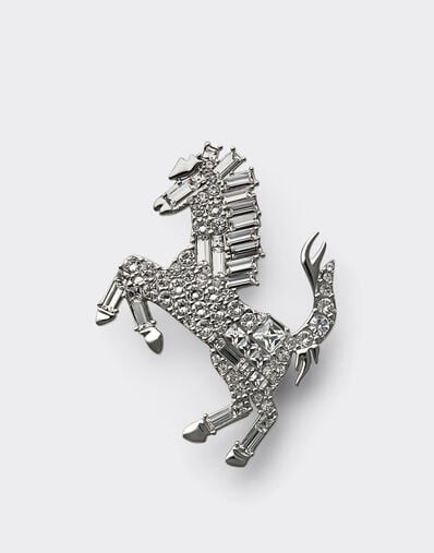 Prancing Horse Rhinestone Brooch Ferrari Prancing Horse Rhinestone Brooch Antracite CGWSP0001JU00005f