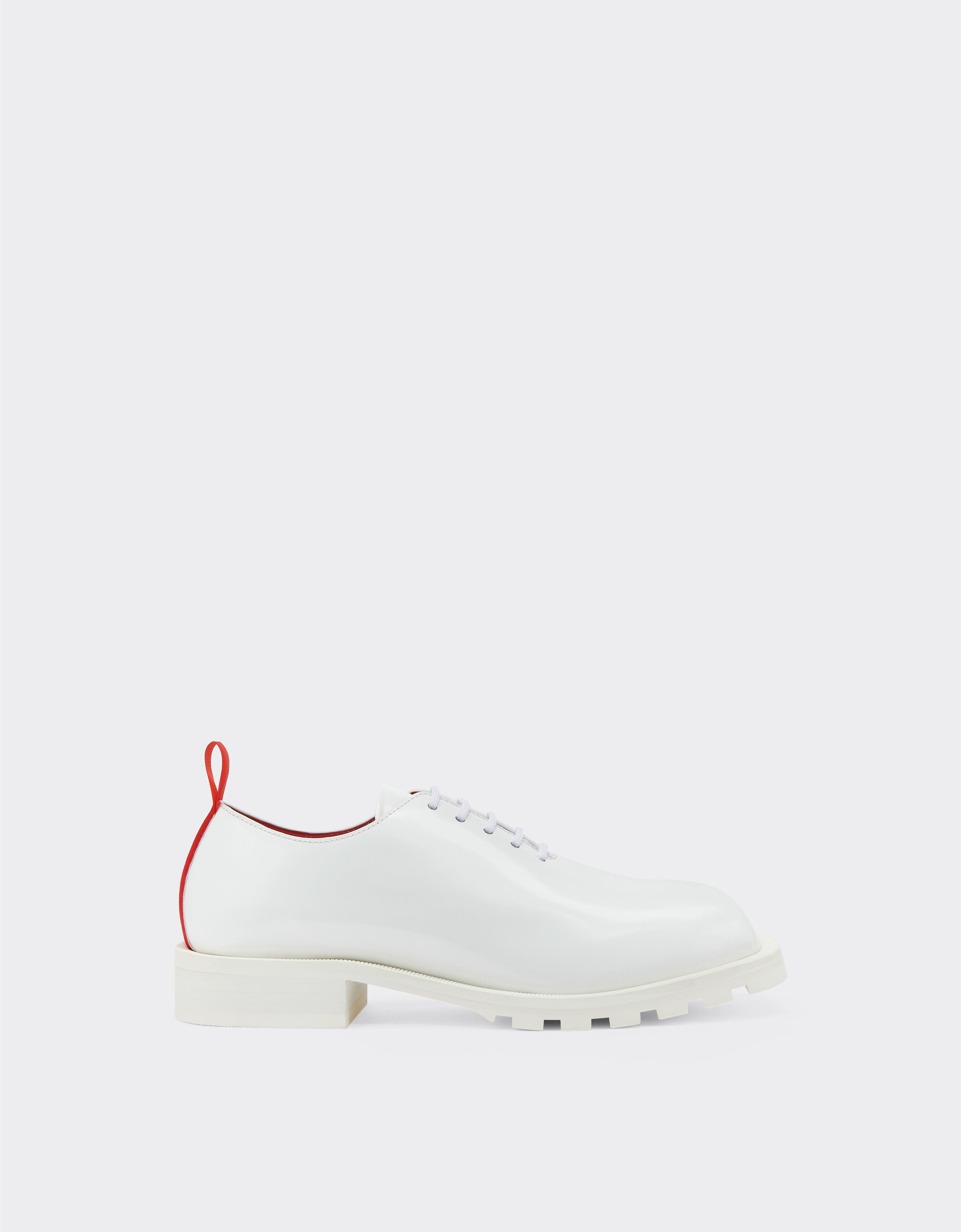 Ferrari Derby shoes in smooth leather Optical White 21119f