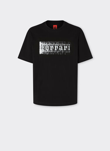 Ferrari T-shirt with Ferrari logo graphic Black 21969f