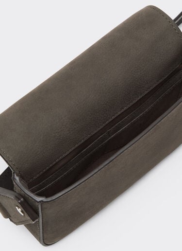 Ferrari Cartera de piel con correa Antracite CBMWC0001YL00066f