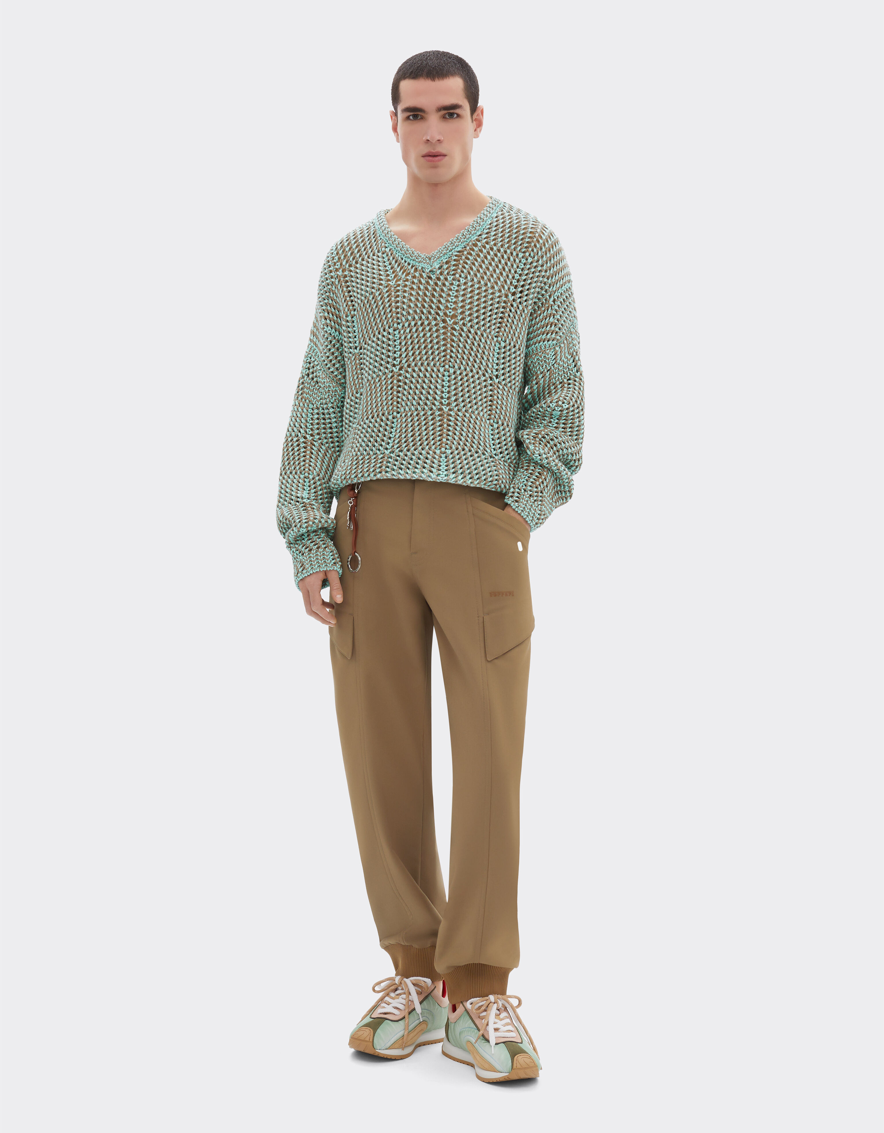 3D cotton sweater Ferrari 3D cotton sweater Granite Green 50124f