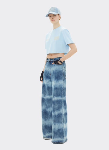 Ferrari Ferrari x Charles Leclerc tie-dye denim five-pocket trousers Dark Denim 22779f