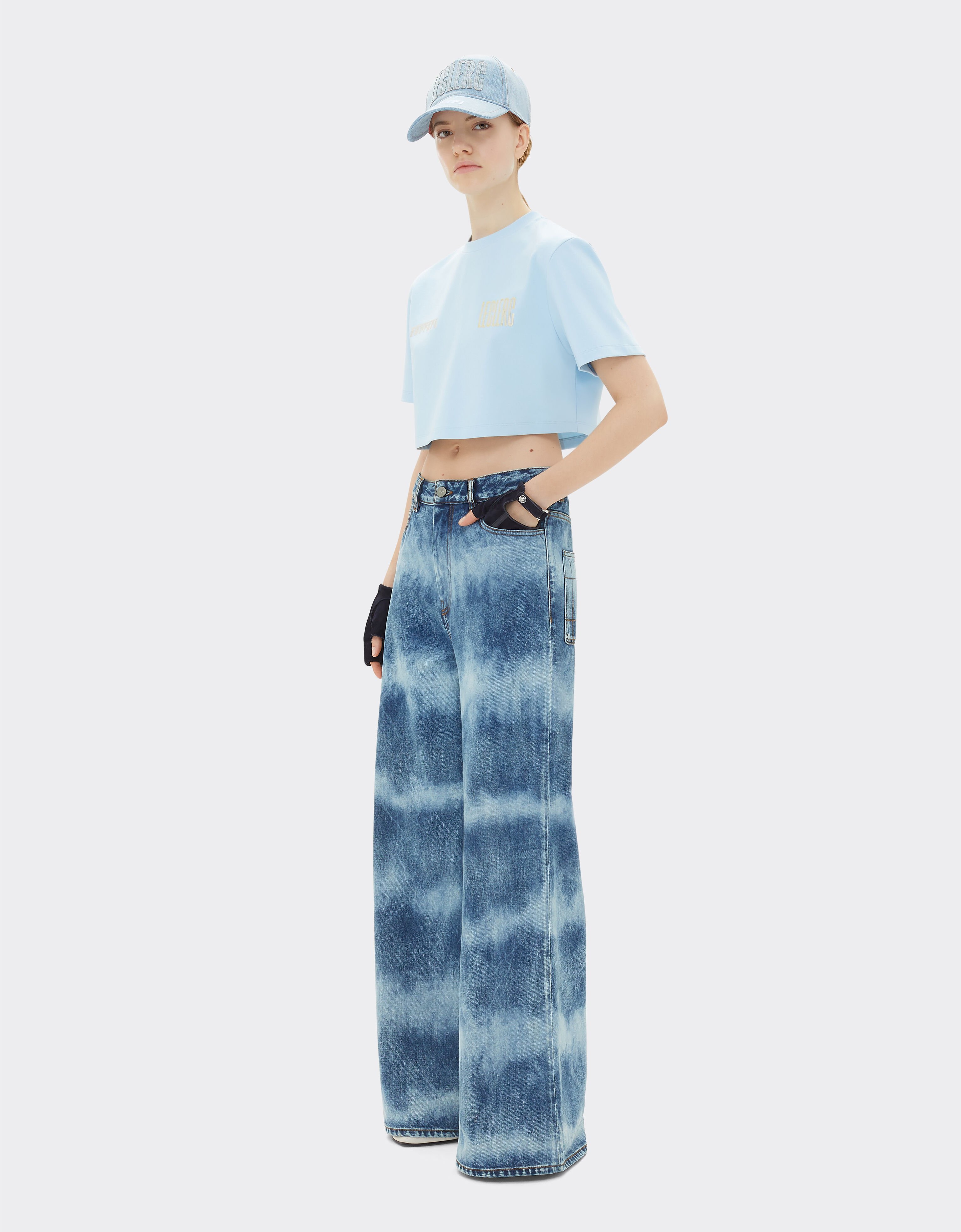 Ferrari Ferrari x Charles Leclerc tie-dye denim five-pocket trousers Dark Denim 22779f