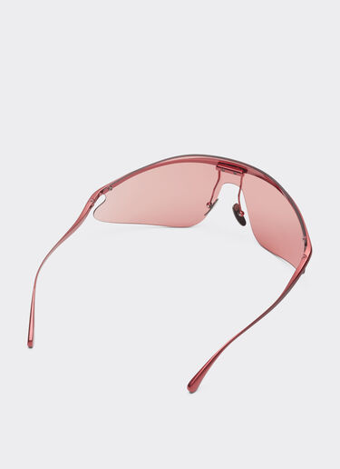 Ferrari Lunettes de soleil Ferrari en métal rouge avec monture rouge Rouge F1529f