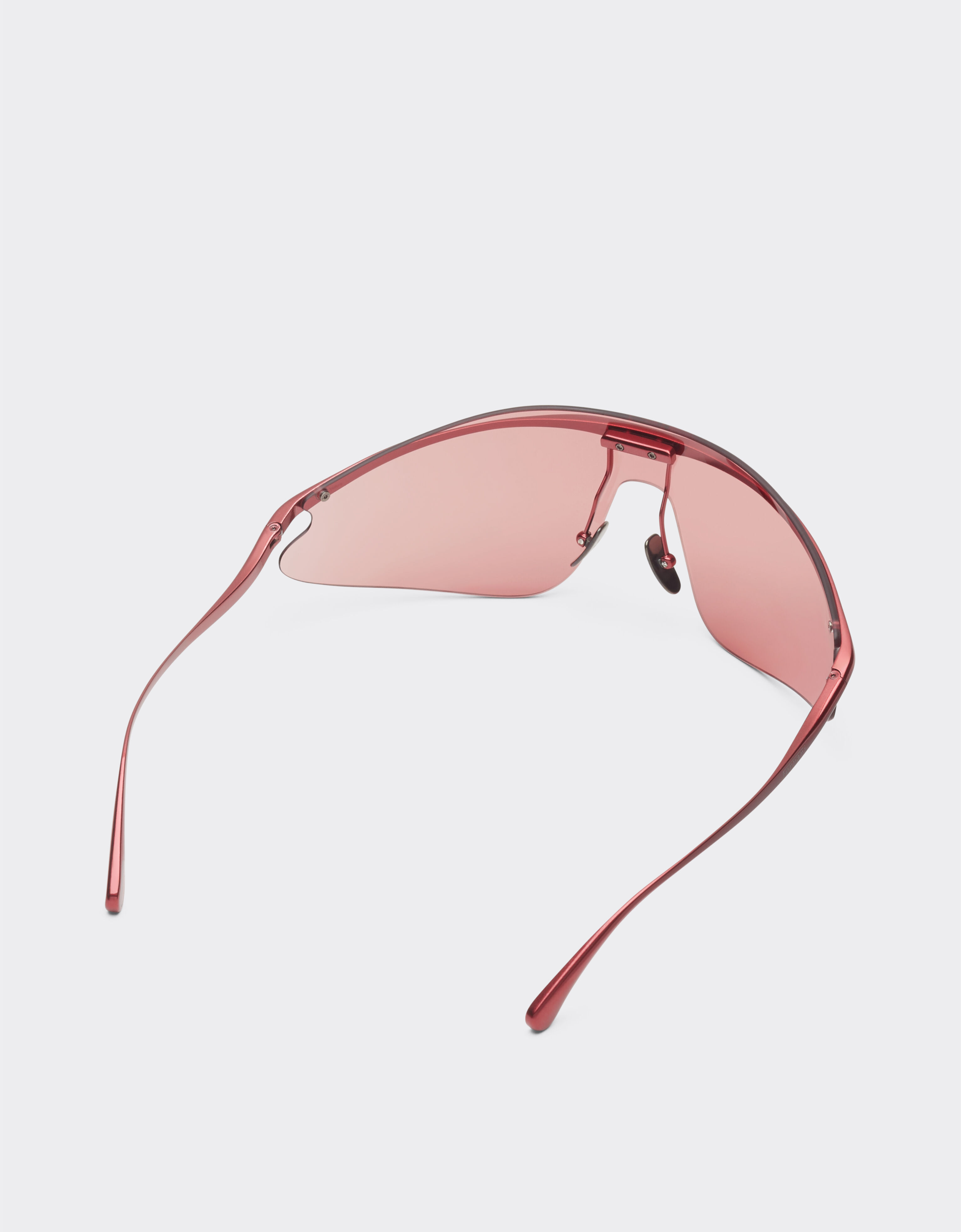 Ferrari Lunettes de soleil Ferrari en métal rouge avec monture rouge Rouge F1529f