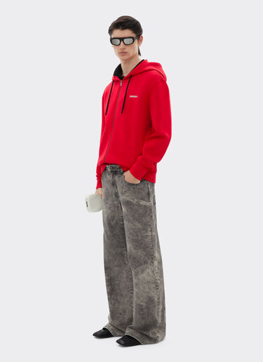 Ferrari Hooded sweatshirt in scuba Racing red 21996f