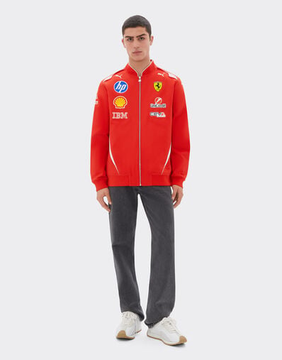 Ferrari Replica Drivers Authentic 2026 Bomber Jacket Puma for Scuderia Ferrari HP Red LA0H1f
