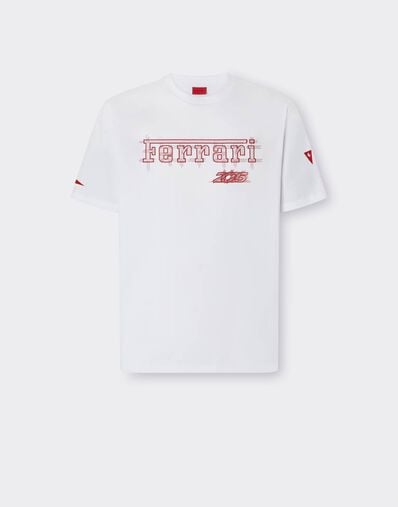 Ferrari Ferrari cotton T-shirt for the 2026 Monaco Grand Prix Bianco CJMTH0039JCO0045f