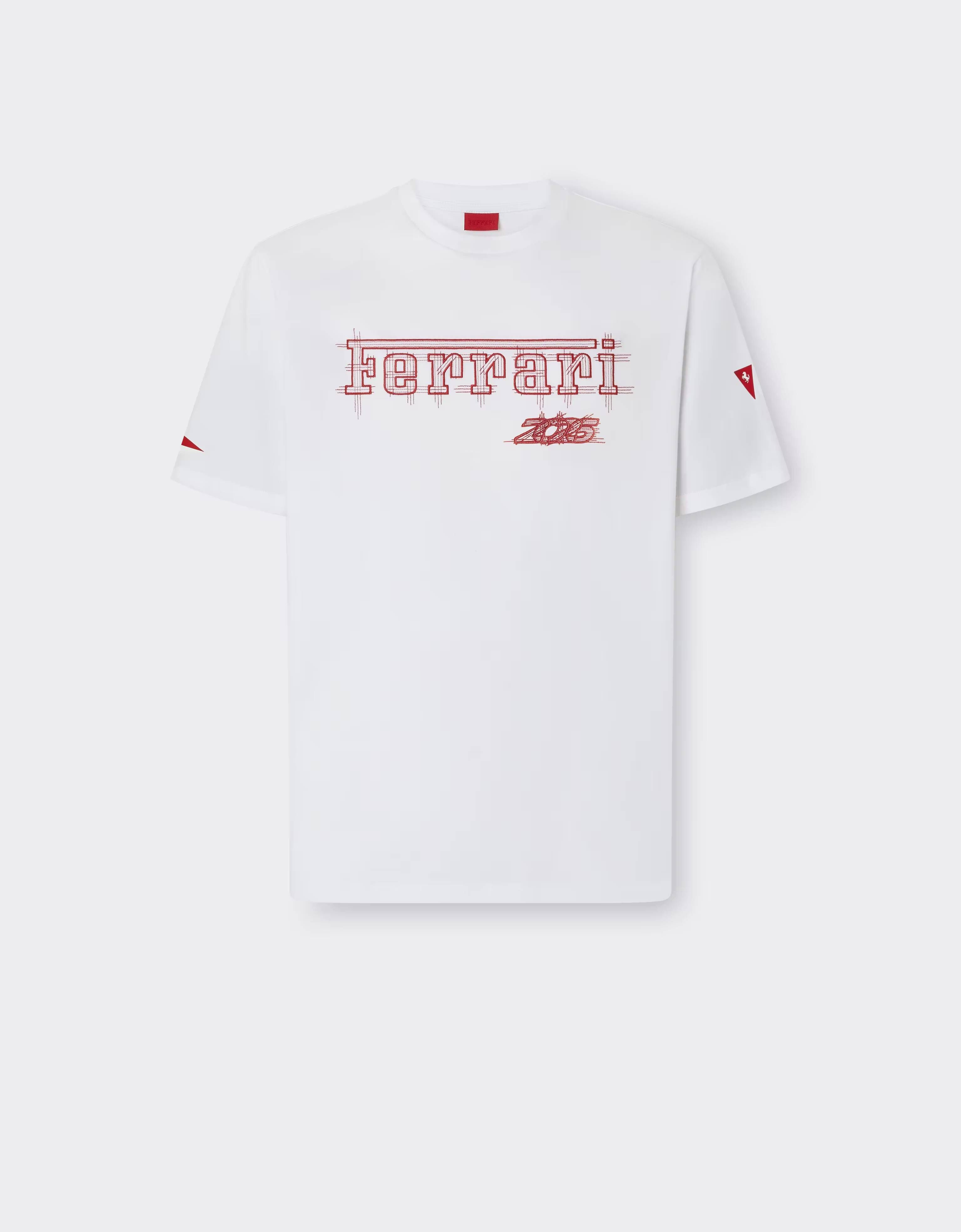 Camiseta Ferrari de algodón para el GP de Mónaco 2026 Ferrari Camiseta Ferrari de algodón para el GP de Mónaco 2026 Bianco CJMTH0039JCO0045f