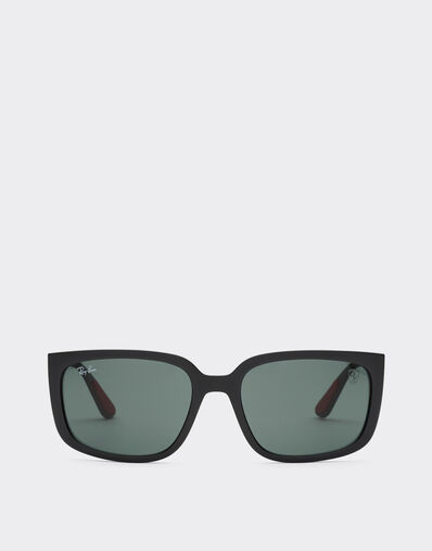 Ferrari Ray-Ban for Scuderia Ferrari RB4443M in black PEEK with dark green lens Ingrid LA014f