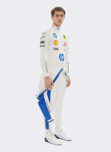 Ferrari Puma for Scuderia Ferrari Lewis Hamilton racing undersuit Optical White LA09Ef