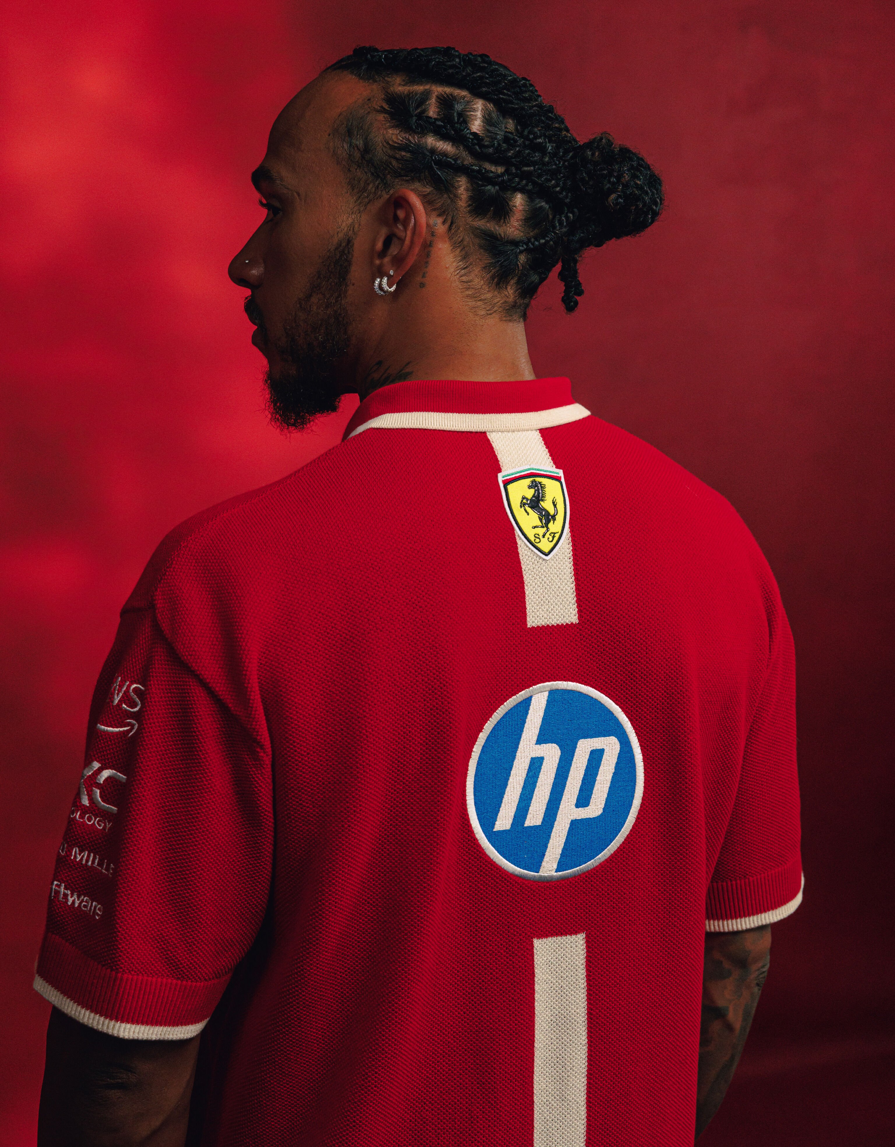 Ferrari Puma for Scuderia Ferrari HP Shanghai Special Edition polo shirt Red LA04Jf