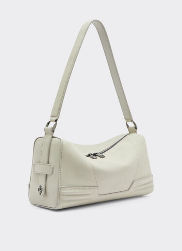 Ferrari Ferrari GT soft shoulder bag in nubuck leather Ecru 22118f