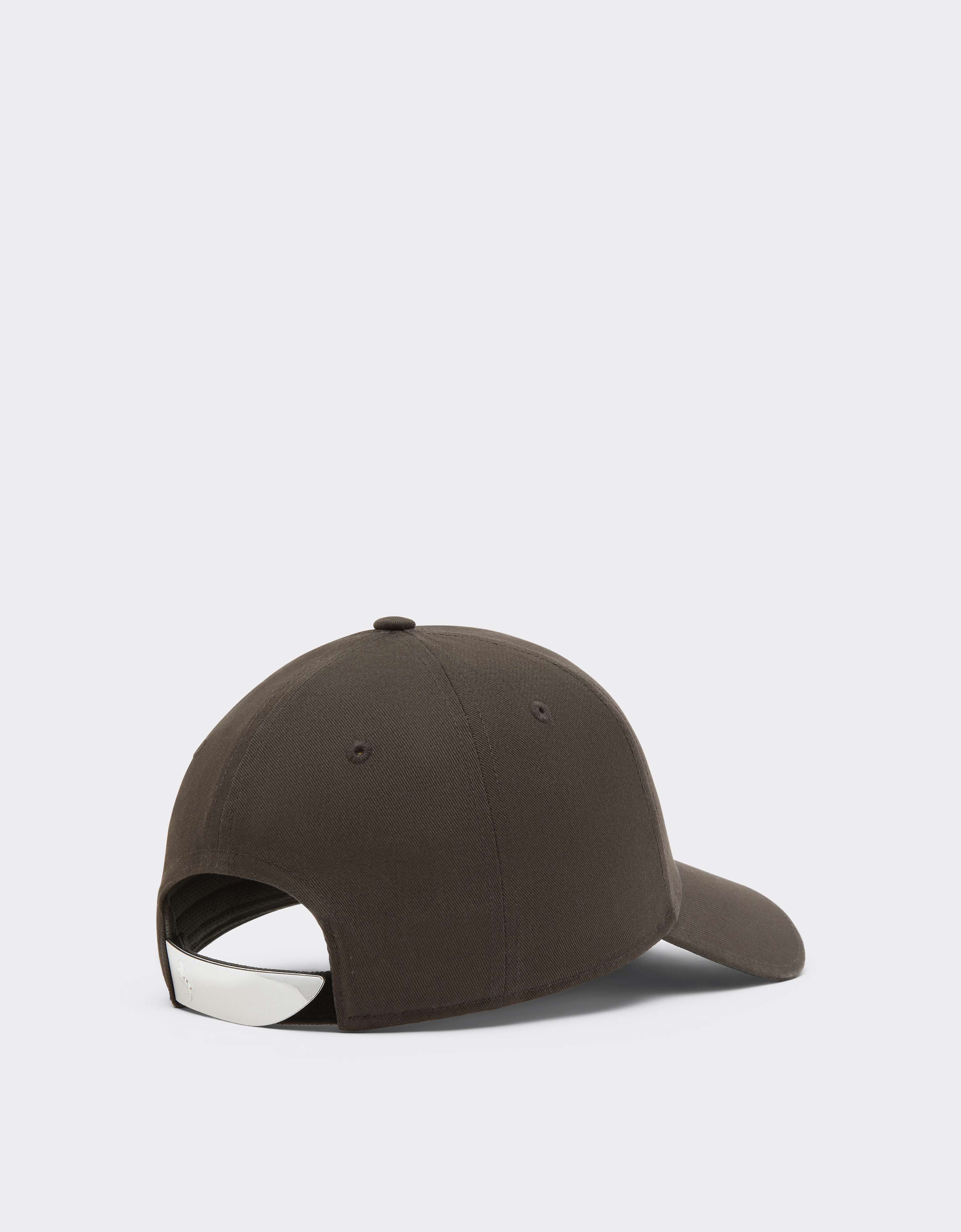 Gorra de béisbol de sarga de algodón Ferrari Gorra de béisbol de sarga de algodón Caffè CANCP0007WCO0004f