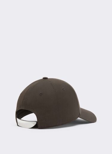 Gorra de béisbol de sarga de algodón Ferrari Gorra de béisbol de sarga de algodón Caffè CANCP0007WCO0004f