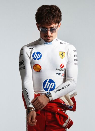 Ferrari Ray-Ban for Scuderia Ferrari Leclerc Special Edition Transparent LA0JDf