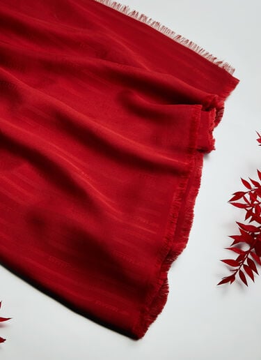 Ferrari Pañuelo de seda con micro logotipo Ferrari Rojo Maison 50190f