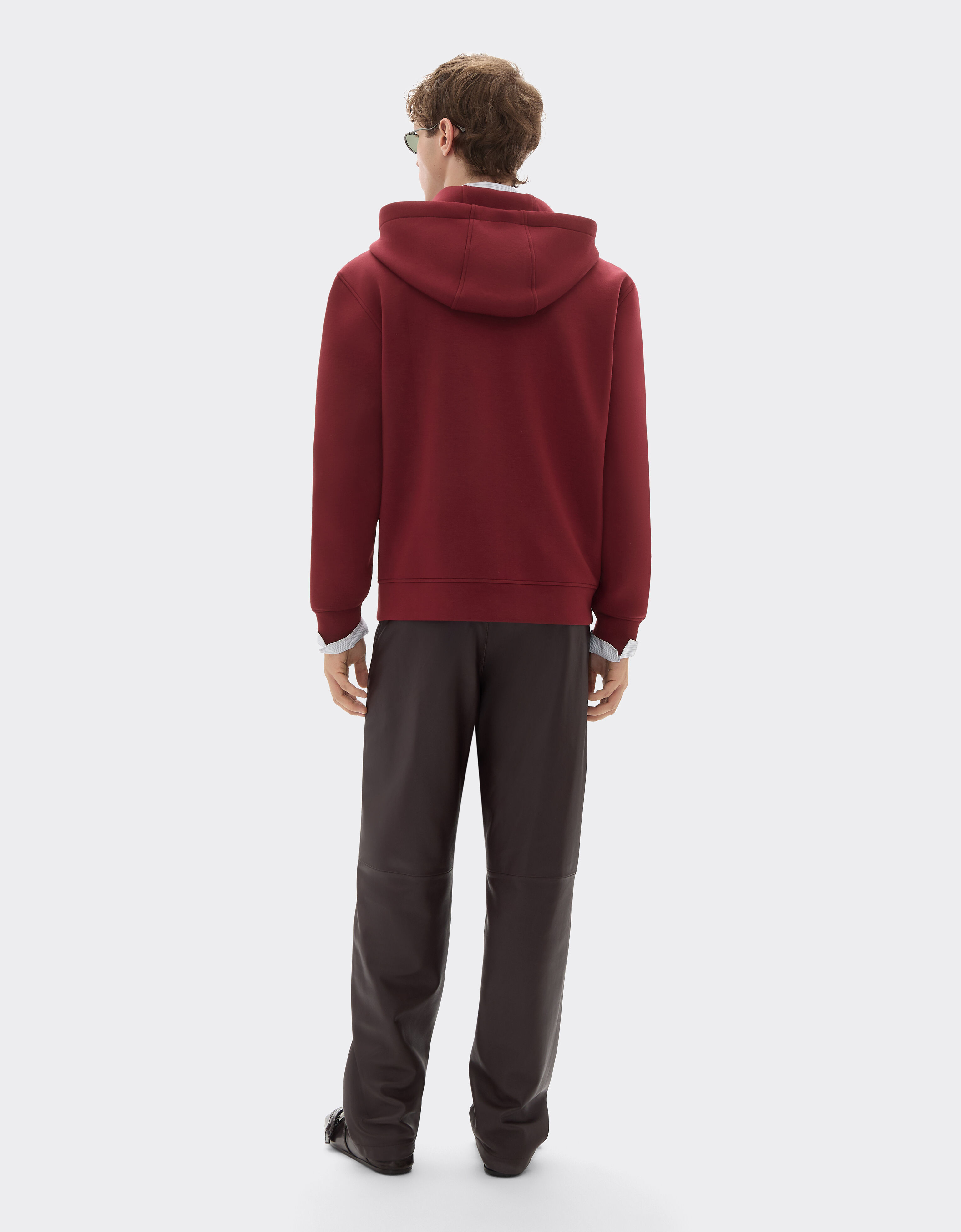 Ferrari Zipped sweatshirt in scuba fabric Mahogany 49285f