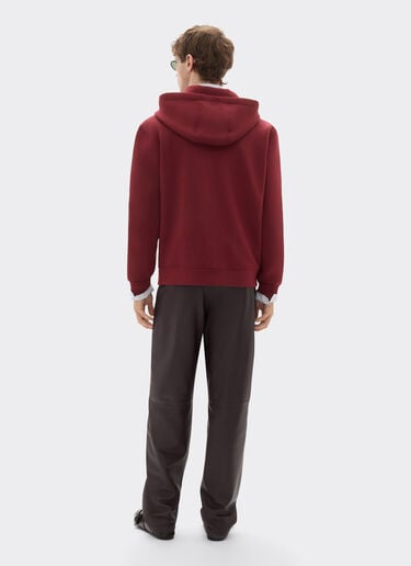 Zipped sweatshirt in scuba fabric Ferrari Zipped sweatshirt in scuba fabric Mahogany 49285f