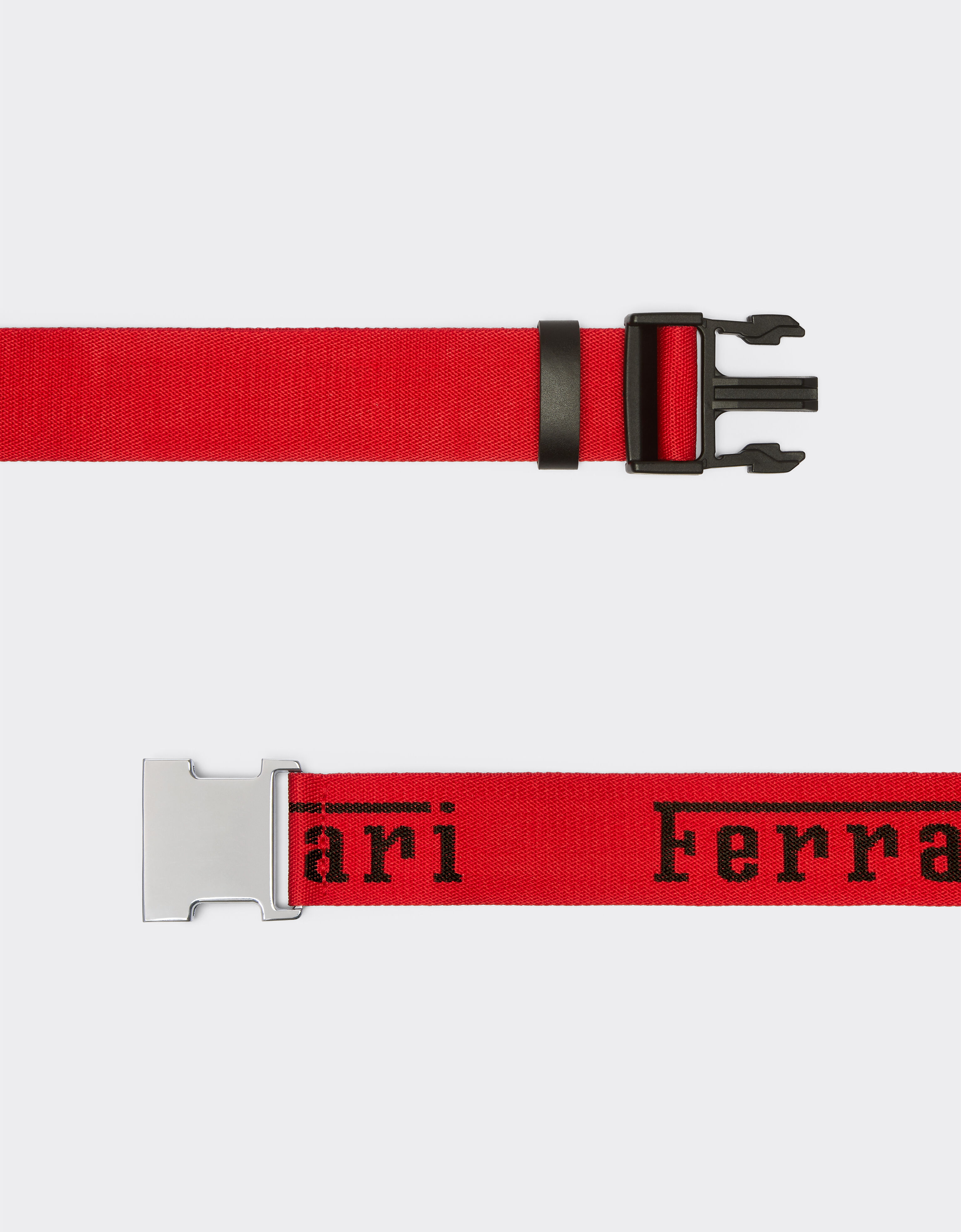 Ferrari Cintura jacquard con logo Ferrari Rosso Corsa 20295f