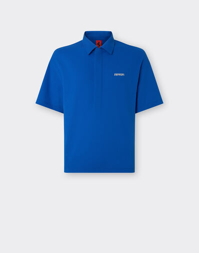 Ferrari Organic cotton polo shirt with Ferrari logo Klein Blue 21819f